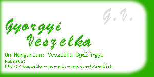 gyorgyi veszelka business card